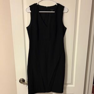 Ann Taylor Black Midi Dress